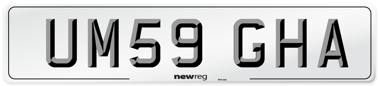 UM59 GHA Number Plate from New Reg